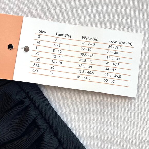 Shapermint High-Waisted Control Bikini Swim Bottom Large L Black 81068 NWT - Picture 4 of 8